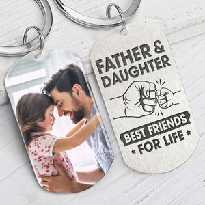 Best Friends For Life, Personalized Keychain, Father's Day Gifts, Custom Photo