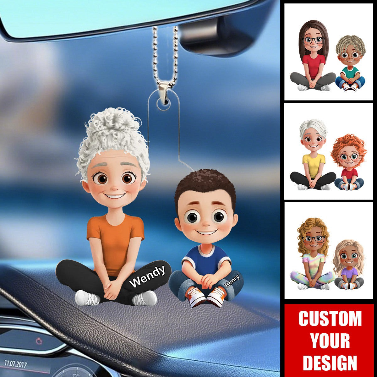 Personalized Gift For A Bond Between Grandma & Granddaughter Ornament