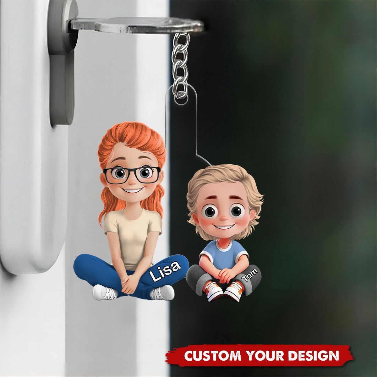 Personalized Gift For A Bond Between Grandma & Granddaughter Keychain