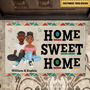 Home Sweet Home Couples - Personalized Doormat