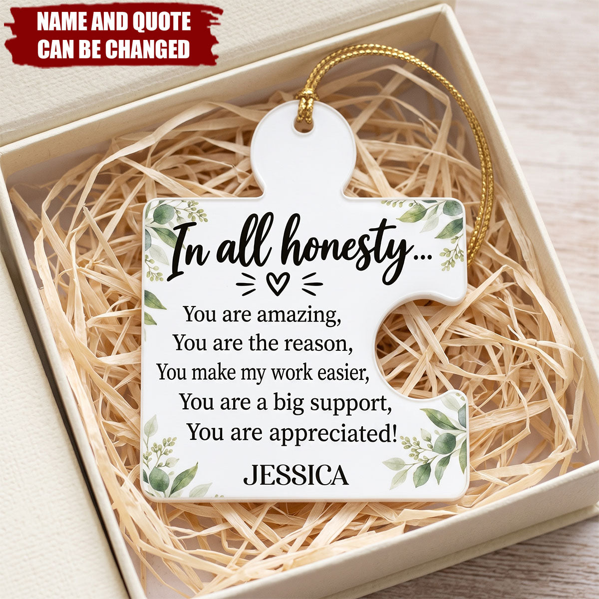 Thank You Coworkers Employee Appreciation Gift Bulk - Personalized Ornament