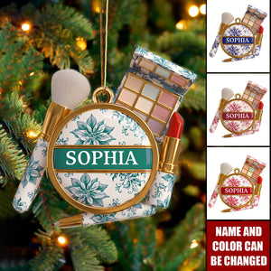 Makeup Kit Christmas Ornament - Personalized Gifts For Makeup Lovers