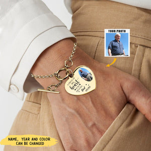 A Piece Of My Heart - Personalized Photo Heart Bracelet