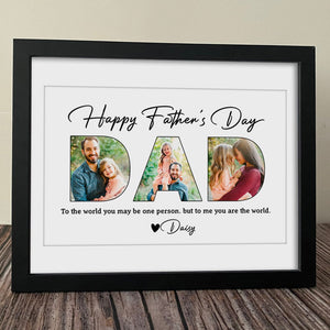 Upload Photo Happy Father's Day Poster
