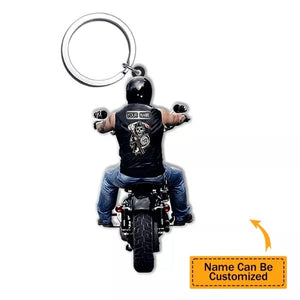 Biker Vr3 Personalized Acrylic Keychain