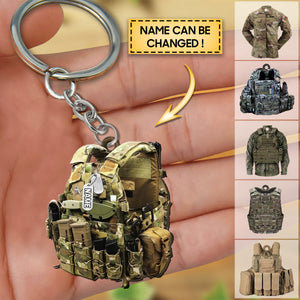 Soldier Vests Shaped Keychain