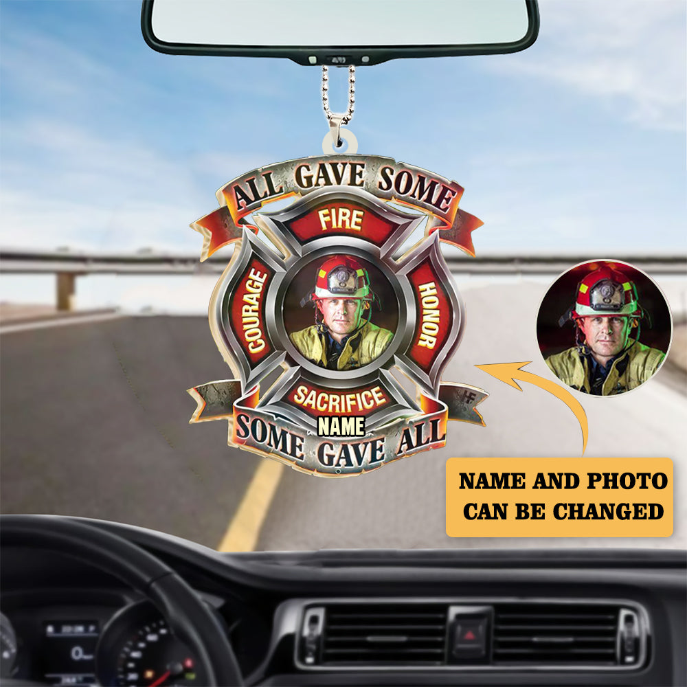 All Gave Some Some Gave All Fire Custom Firefighter Ornament