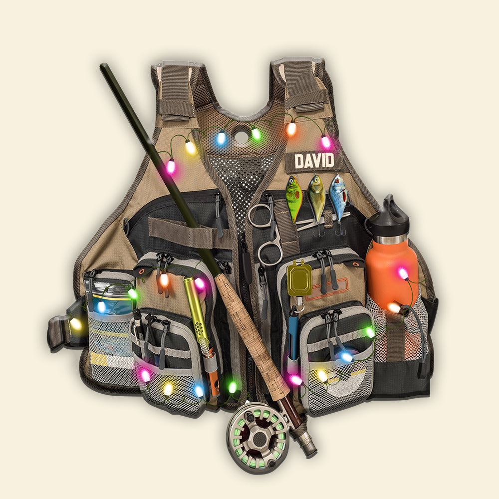 Fishing Vest - Christmas Ornament