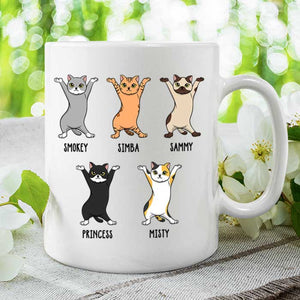 Happy Father's Day From Your Tiny Furry Overlord - Gift for Dad, Funny Personalized Cat Dad Mug