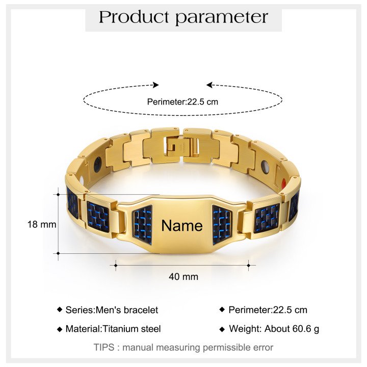Personalized Men Bracelet Custom Name Bracelet for Him