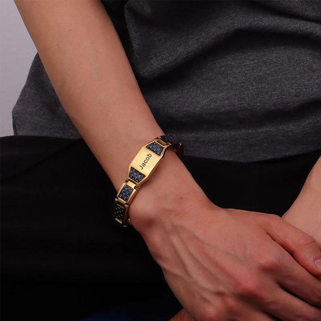 Personalized Men Bracelet Custom Name Bracelet for Him