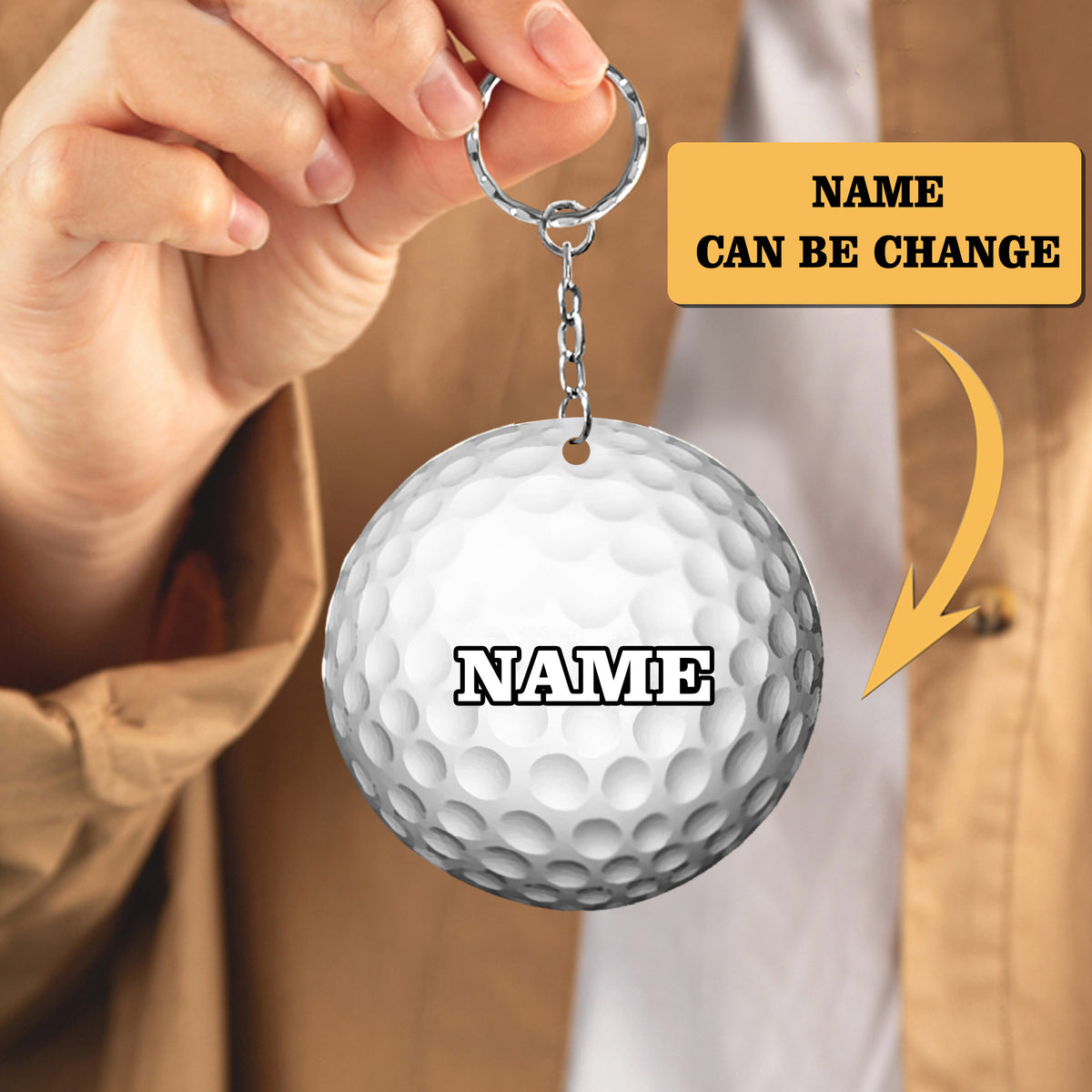 BALL KEYCHAIN, CUSTOM SHAPED FLAT KEYCHAIN, GIFT FOR BALL LOVERS