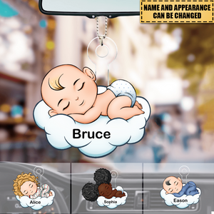 Sleep Cloud Baby - Personalized Car Ornament