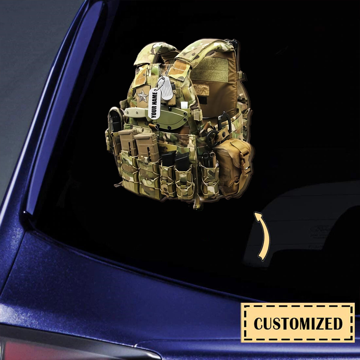 SOLDIER VESTS SHAPED - PERSONALIZED DECAL