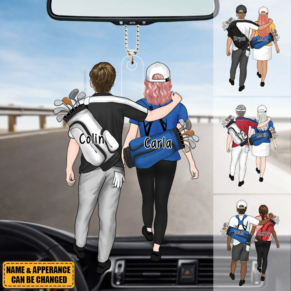 Golf Couple For Life - Personalized Acrylic Ornament, Gifts For Golf Lovers