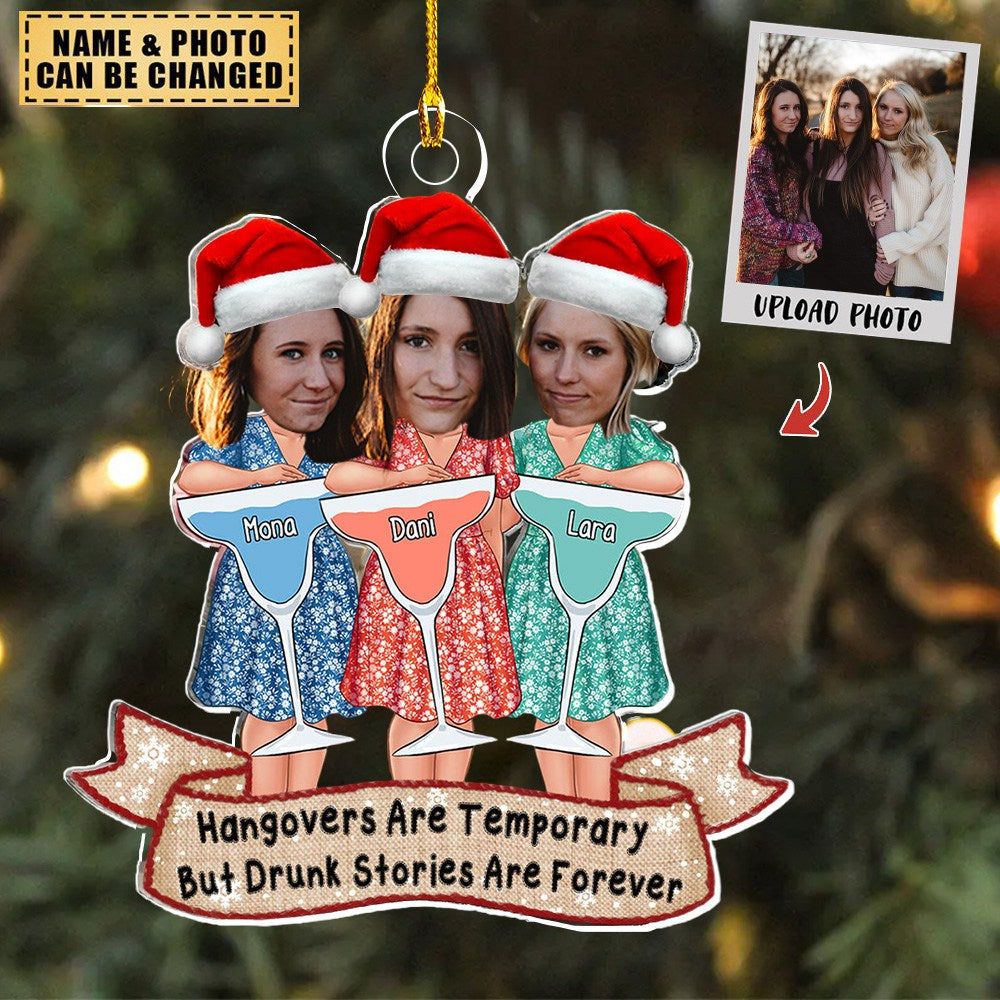 Transparent Ornament - Best Friends Sisters Gifts - Custom Ornament from Photo