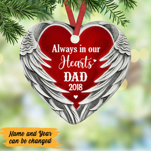 Personalized Memo Angel Wings Ornament