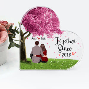 Couple - You will Forever be my always-Heart Shaped Acrylic Plaque