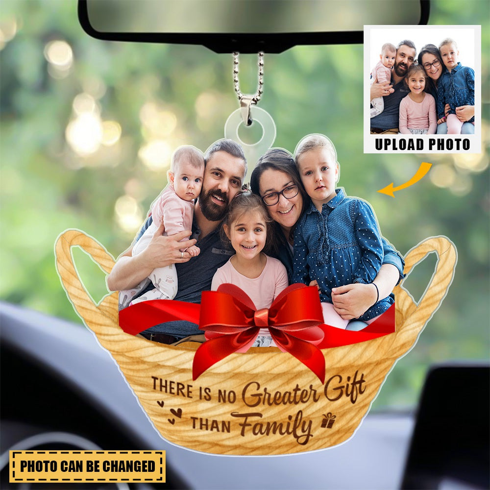Perfect Car Ornament For Family - There Is No Greater Gift Than Family - Custom from Photo