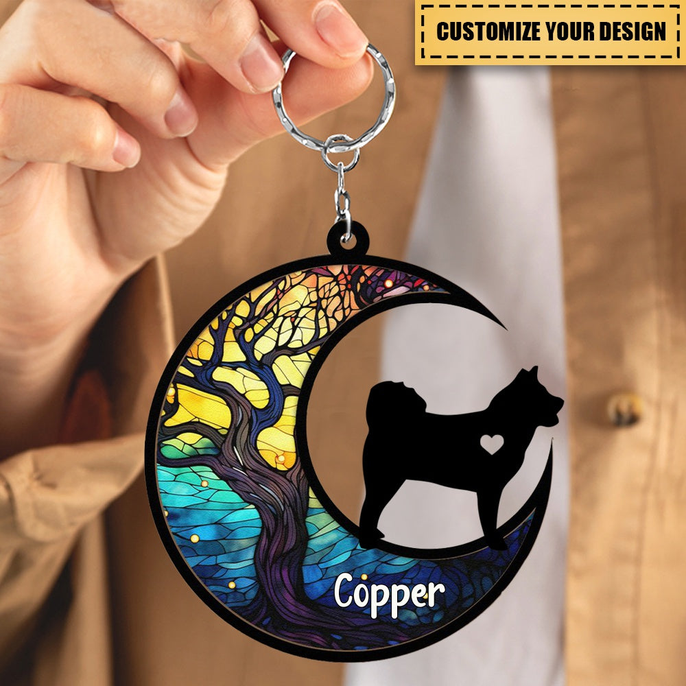 With Best Pet - Personalized Suncatcher Keychain