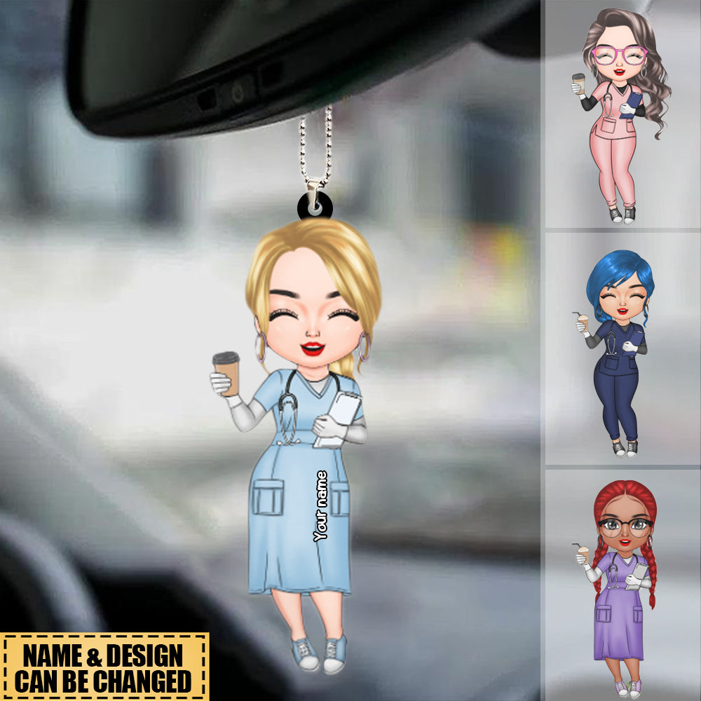 Personalized Nurse Character Ornament - Gift For Nurse