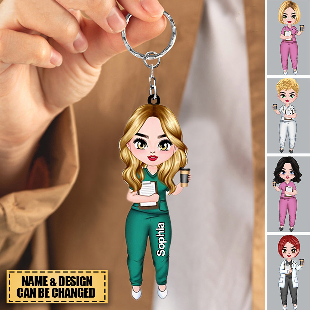 Personalized Nurse Keychain- Gift for Nurse Keychain