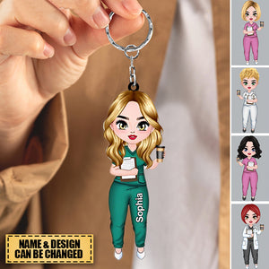 Personalized Nurse Keychain- Gift for Nurse Keychain