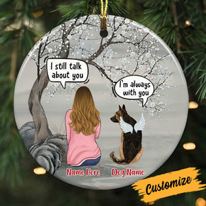Personalized Dog Memo Christmas Watching Benelux Ornament OB252 81O34
