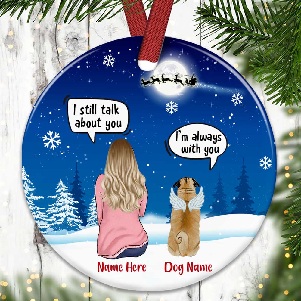 Personalized Dog Memo Christmas Watching Benelux Ornament OB252 81O34