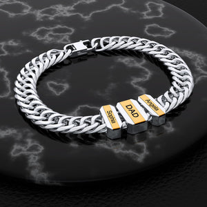 Father's Day Gifts Family Cuba Men's Bracelet With Beads