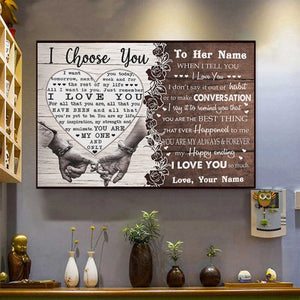 I Love You So Much - Special Gift For Girlfriend - Personalized Horizontal Poster