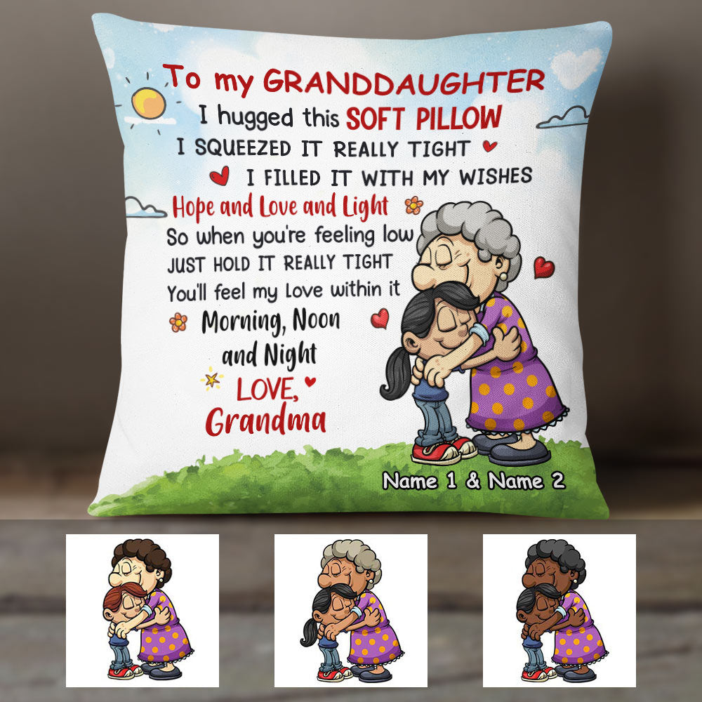 Personalized Granddaughter Pillow