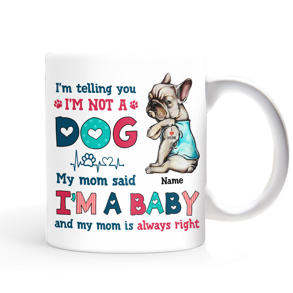 Personalized Dog Mom Baby