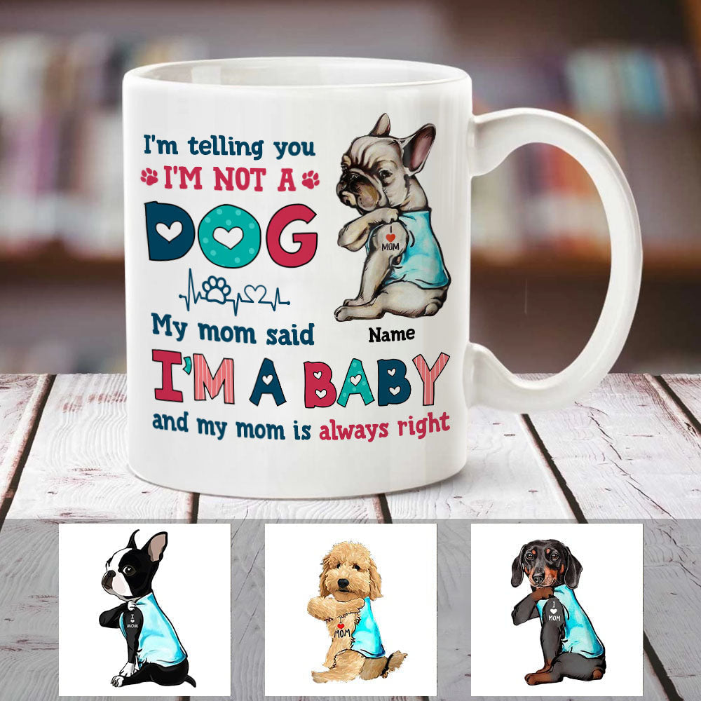 Personalized Dog Mom Baby
