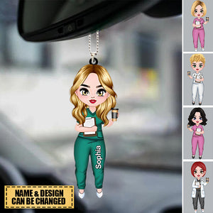 Personalized Nurse Car Ornament- Gift for Nurse Ornament