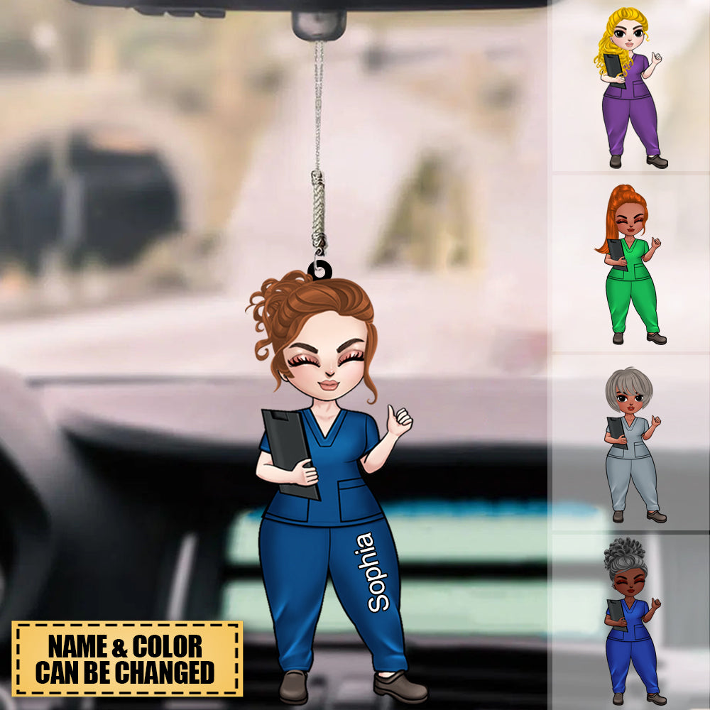 Personalized Nurse Character Ornament, Gift for Nurses