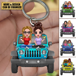 Personalized Journey Girls Acrylic Keychain For Off-road Car Lover