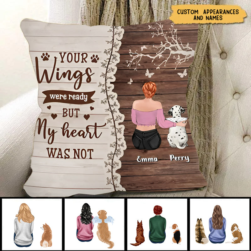Personalized Memorial Pet Pillow Cover -Memorial Gift Idea for Dog Owners