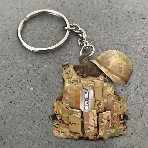 Vests Shaped Keychain