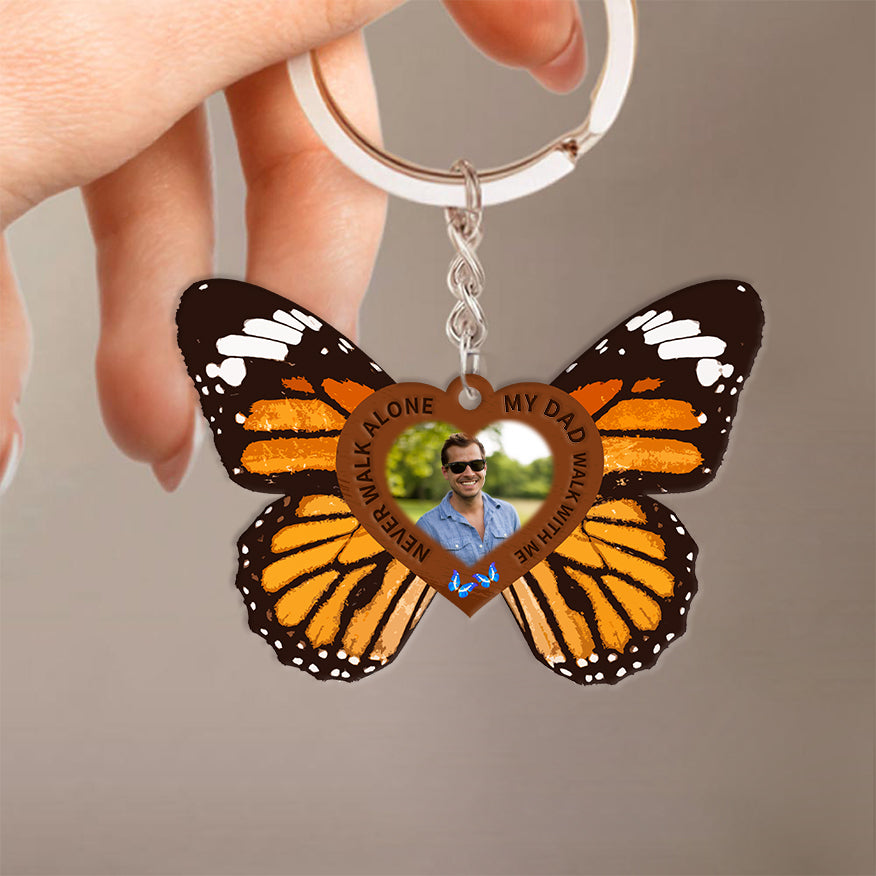 Family Never Walk Alone Memorial Keychain