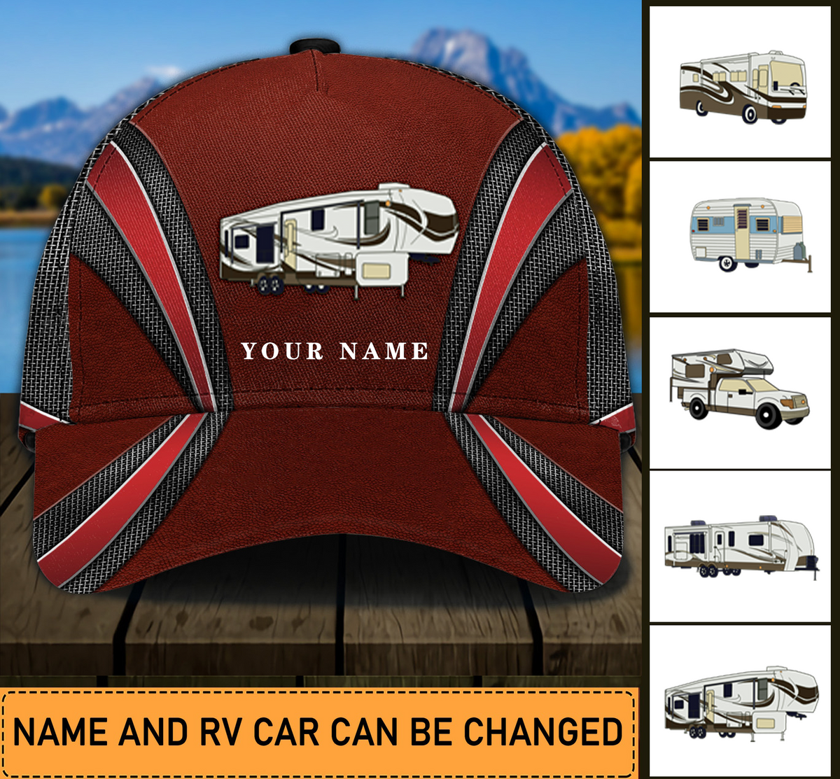 Camping Personalized Classic Cap - CP060PS04