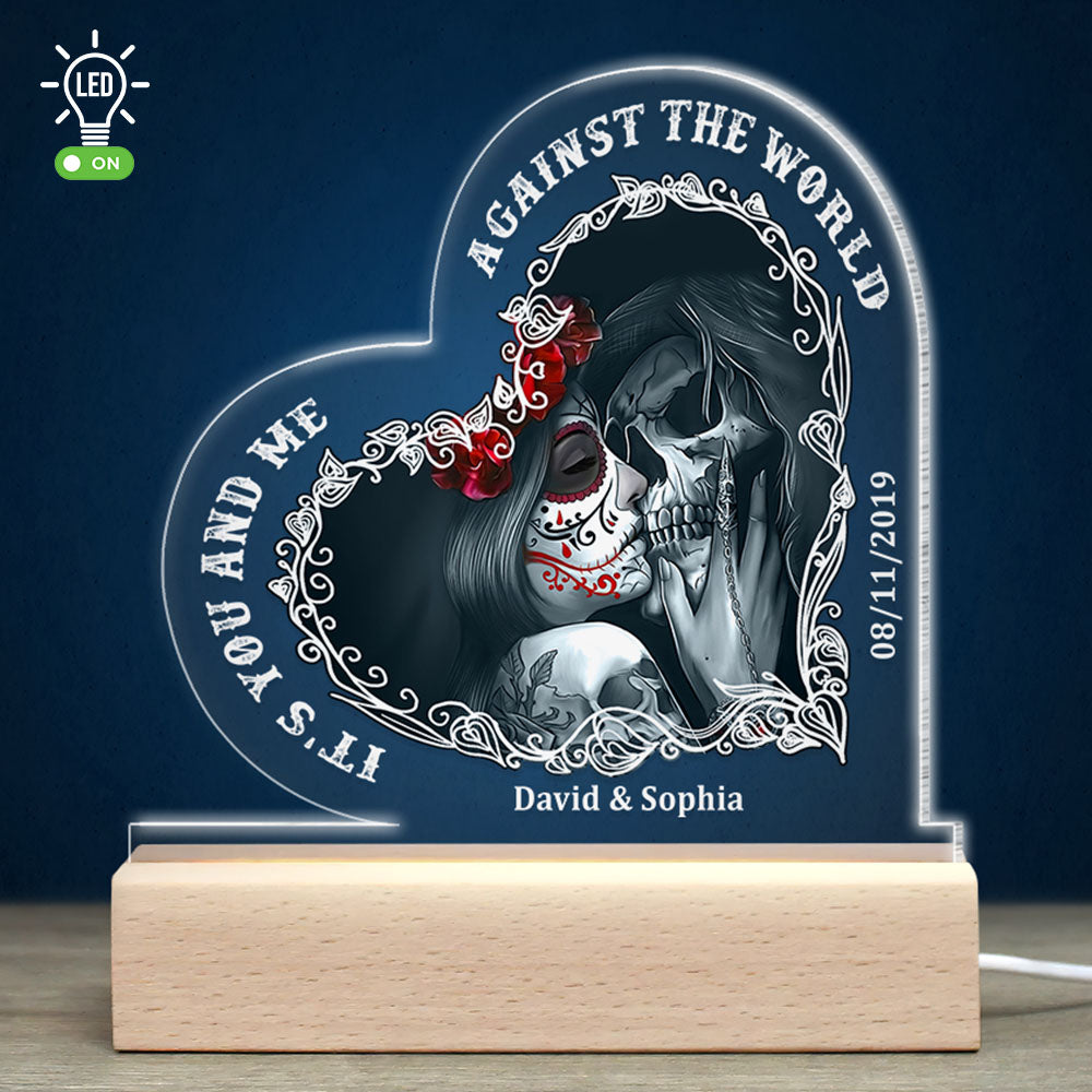 It's You And Me, Personalized Led Light, Gift For Couple