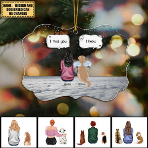 Memorial Pet - Personalized Christmas ornament-With best buddies