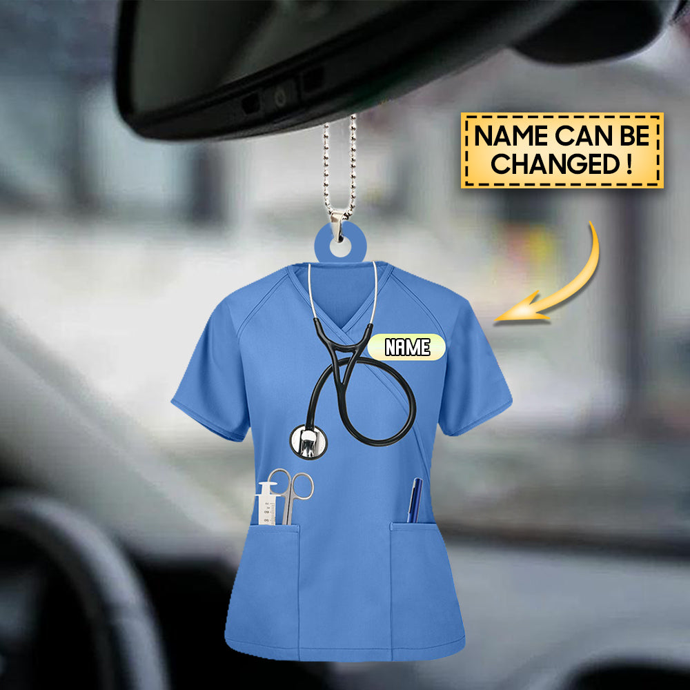 Personalized Nurse Scrubs - Gift for nurse Acrylic  Ornament