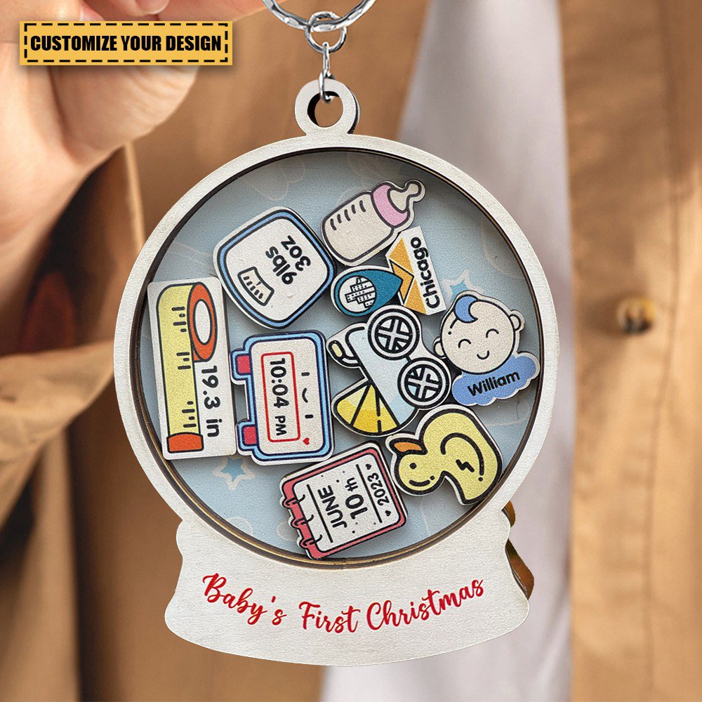 First souvenir for the baby - Personalized Keychain