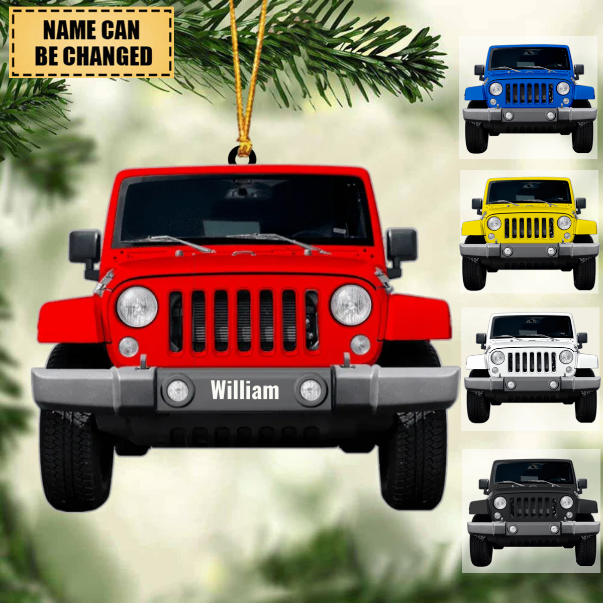 Custom Personalized Off-Road Car Ornament - Best Gift For Off-Road Car Lover