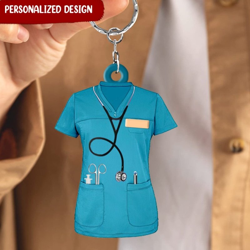 Custom Key Rings New Styles Scrub Life Acrylic Badge Holder Nurse  Accessories Medical Series Nursing Student CNA Badge Reel Nurse Gifts From  21,9 €
