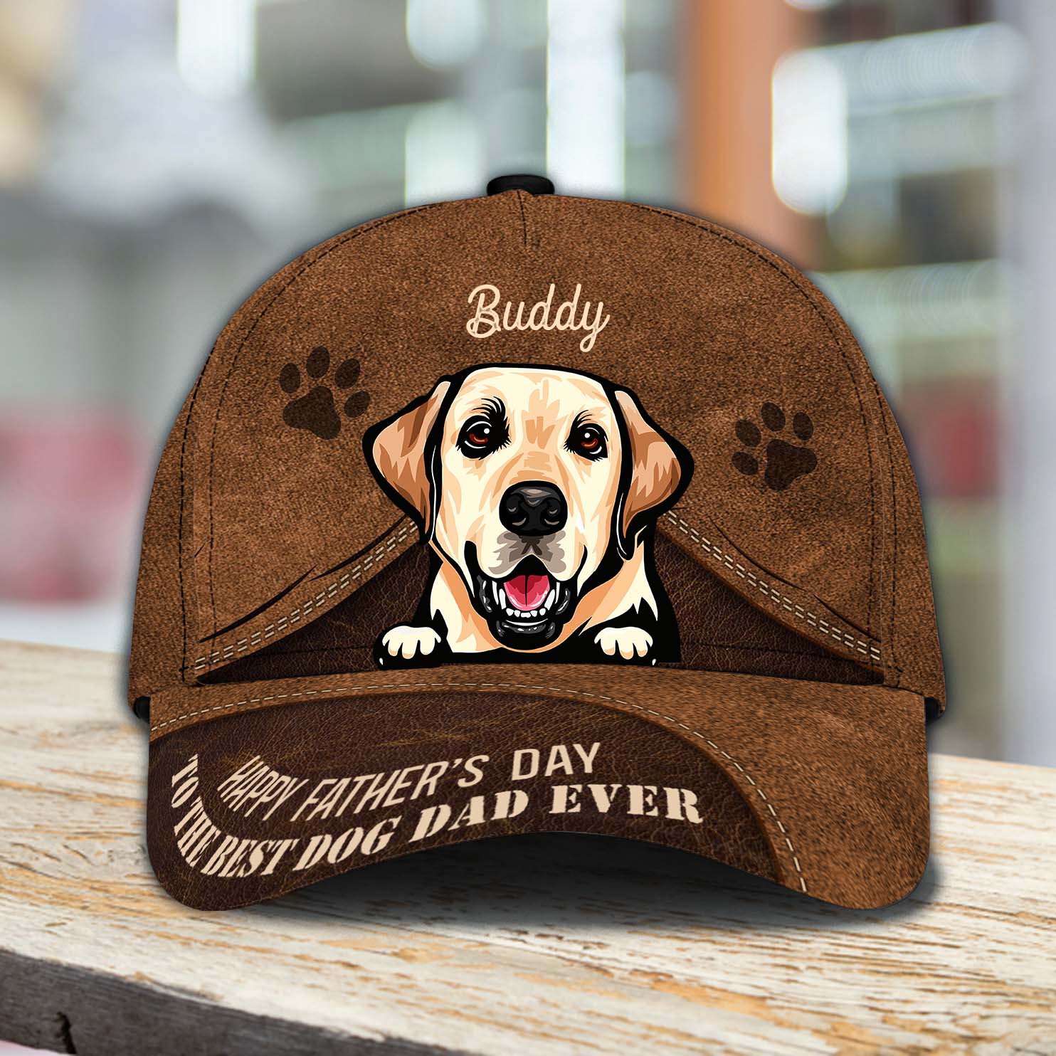 Happy Father's Day To The Best Dog Dad Ever - Gift For Father Dog Personalized Classic Cap