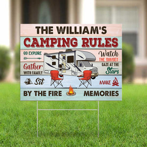 Camping Personalized Yard Sign - YS005PS11