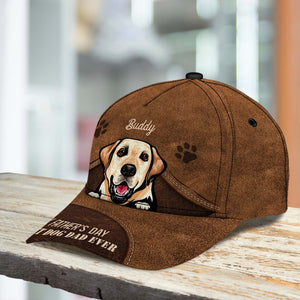 Happy Father's Day To The Best Dog Dad Ever - Gift For Father Dog Personalized Classic Cap